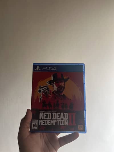Red dead redemption rdr2 ps4 game cd disk
