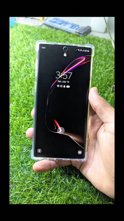 Samsung Mobile Note 10 new condition ha bilkul 12/256