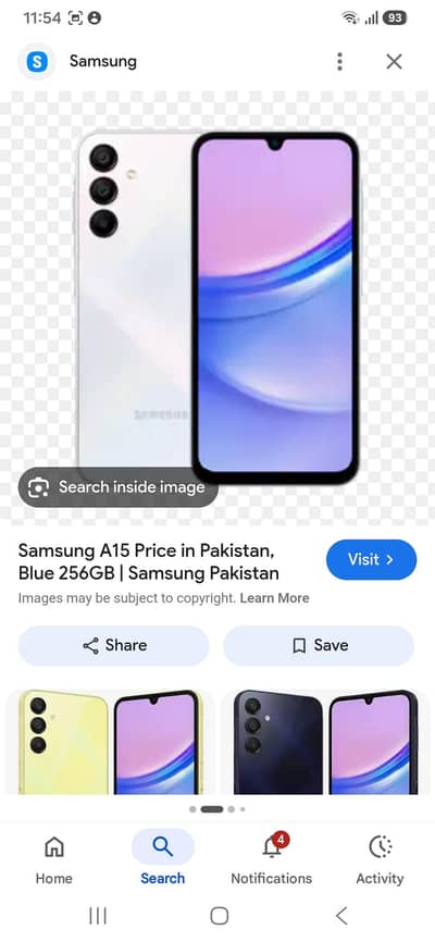 Samsung Mobile A15 5G