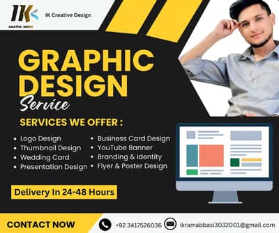 Professional Graphic Designer | Logo, Thumbnail, Poster, Menu Card