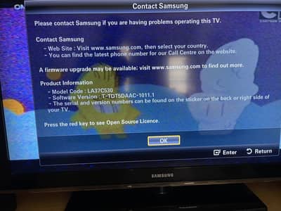 Samsung LED LA37C530 37inch 100% OK and scratch less