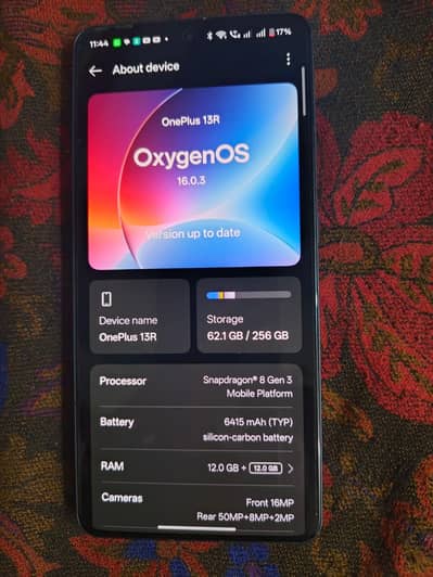 One plus 13R official approved 12 256 dual sim