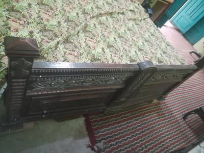 King Size Bed Set with Dressing and Sofa
