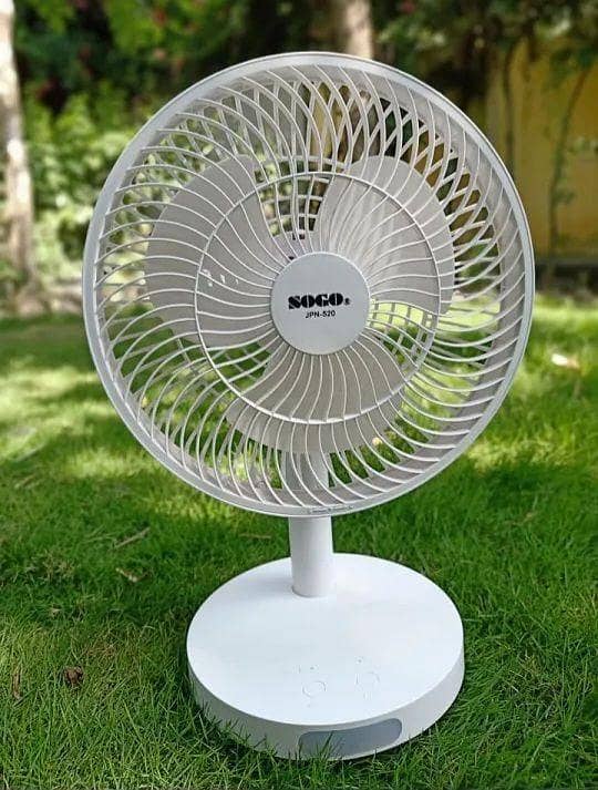 SOGO USB Rechargeable Mini Portable Table Fan - JPN-520