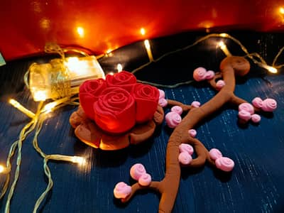 Blooming Dreams: A Handmade Clay Art