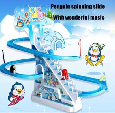 Electric drive climbing toy blue penguin 1-10 year