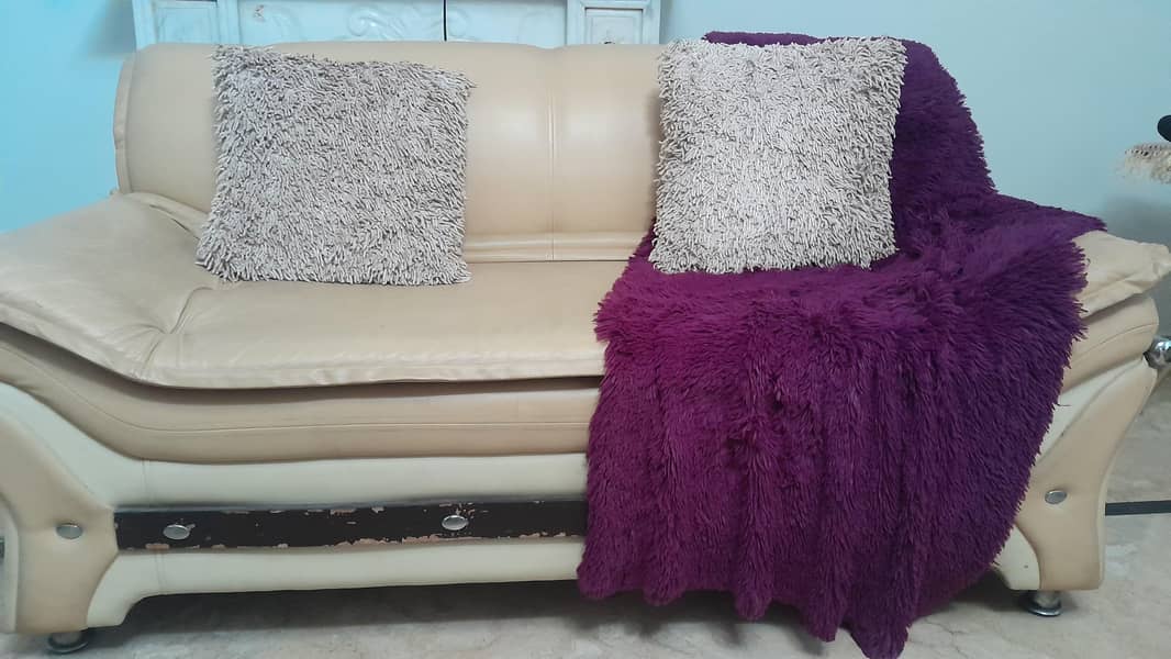 6 Seater Leather Sofaset 1