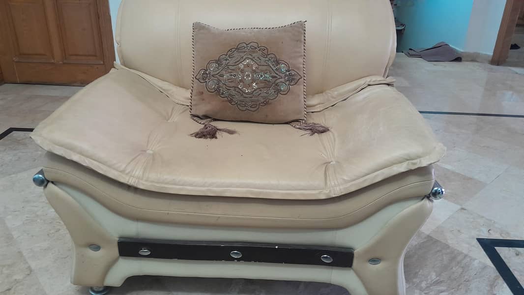 6 Seater Leather Sofaset 2