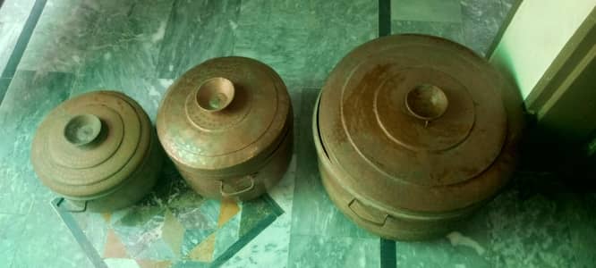 copper (tanba) stew pot and Corkery