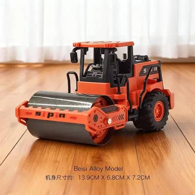 Inertia Alloy Road Roller Construction Vehicle Toy for Kids