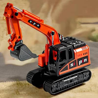 Inertia Alloy Excavator Construction Vehicle Toy for Kids