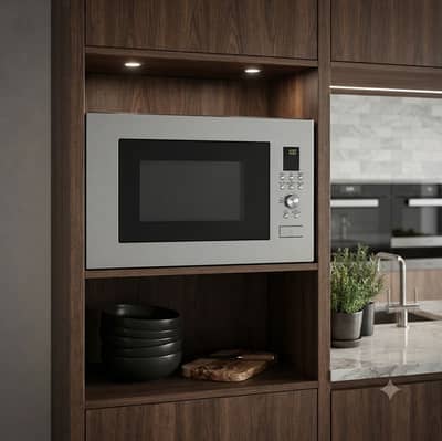 GENERAL TEC BUILT IN MICROWAVE GBMO30-MGS SILVER