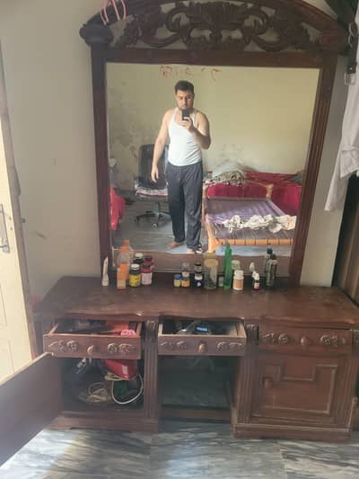 pure wood old dresser  whatsapp 0340-5020295