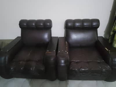leather brown sofa