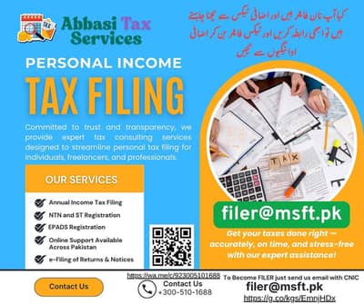 Income tax return Filing