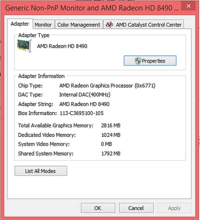 AMD Radeon hd 8490 1gb gddr3 graphic card