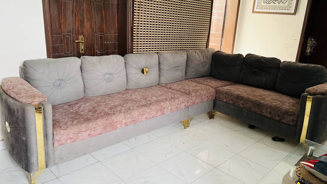 Lshape sofa 0
