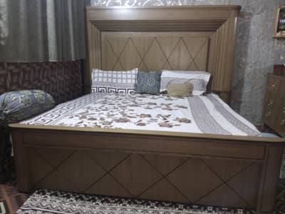 Bed, Side Tables and Dressing