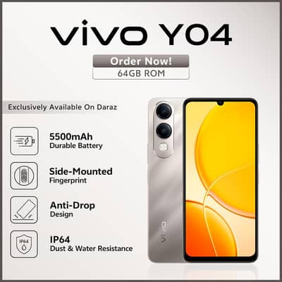 Vivo Y04 (4+4GB RM) (64GBROM)
