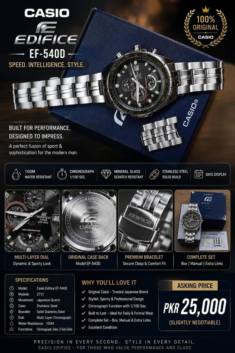 Edifice watch 1
