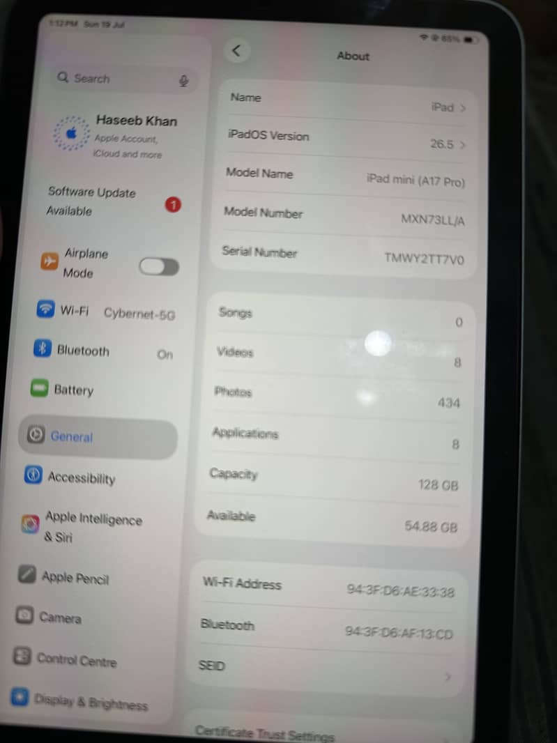 Ipad mini 7 with box 7