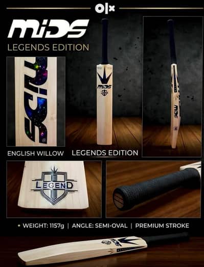 Mids Legend Edition English Willow Cricket Bat – Premium Quality