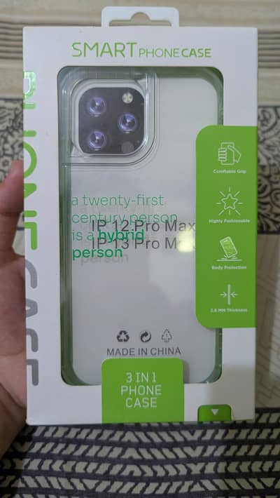 Hybrid 3-in-1 Transparent Case for iPhone 12 Pro Max / 13 Pro Max