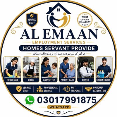 verified. House. Maid. Baby's Sisters. Patients Care. Kitchen Helper.
