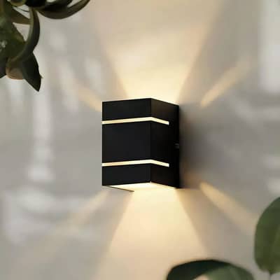 Modern Wall Lamp with Golden Light