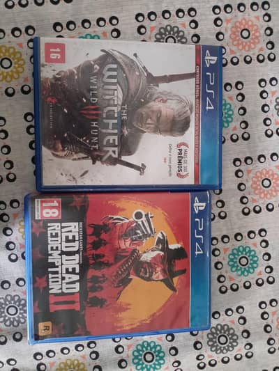 Red Dead Redemption 2 & Witchers 3 wild hunt for sale