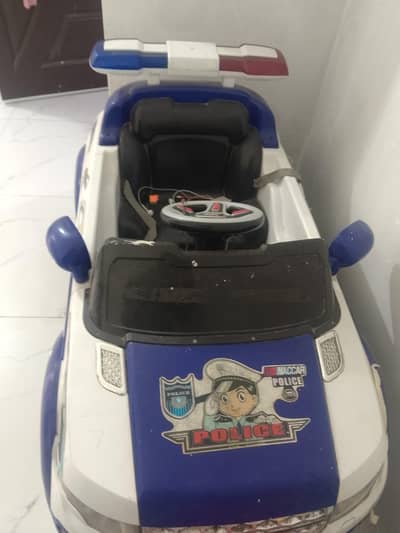 Kids Electric Police Ride-On Car 12V – Good Condition Price