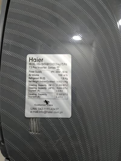 Haier 1.5 T3 PRO Brand New AC