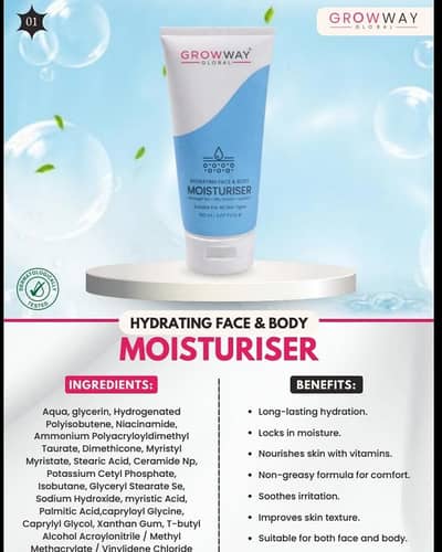 Growway Moisturizer 150ml - Original