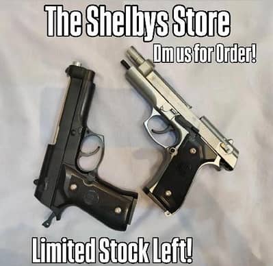 Brand New Imported Realistic M92 Beretta Metal Body Airsoftgun Limited