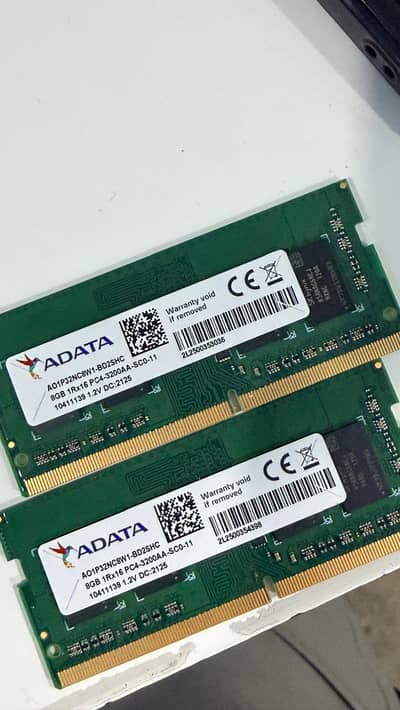 Adata 16gb ddr4 laptop ram 8gbx2 sticks
