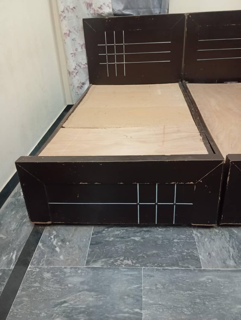 2 Wooden Single Beds for Sale 1
