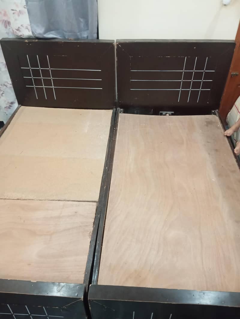 2 Wooden Single Beds for Sale 3