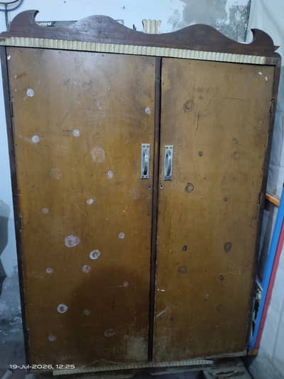Antique style wood wardrobe for kids and adults