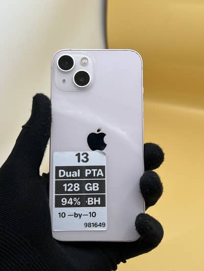 Apple iPhone 13 dual Sim PTA 128 GB 94% Battery Health