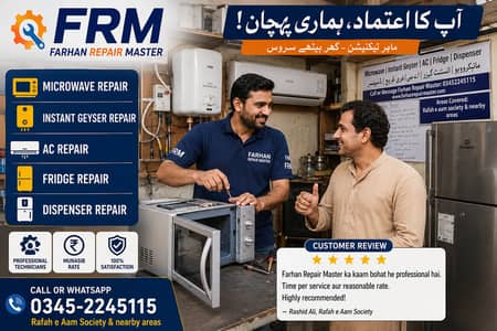 Microwave, Instant Geyser, AC, Fridge ya Water Dispenser