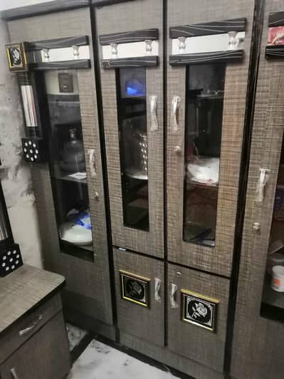 Used Bedroom Furniture Set - Bed + Almari + 2 Side Tables
