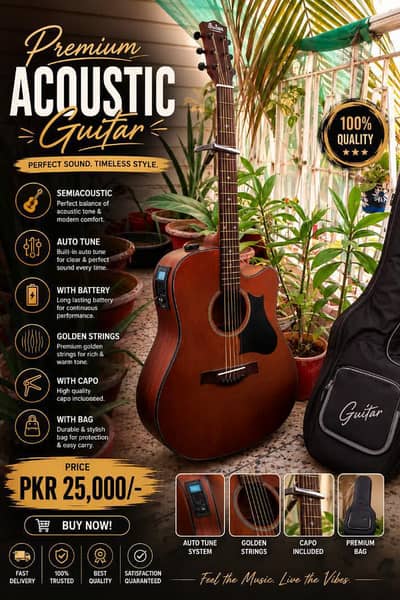 Semi acoustic guitar