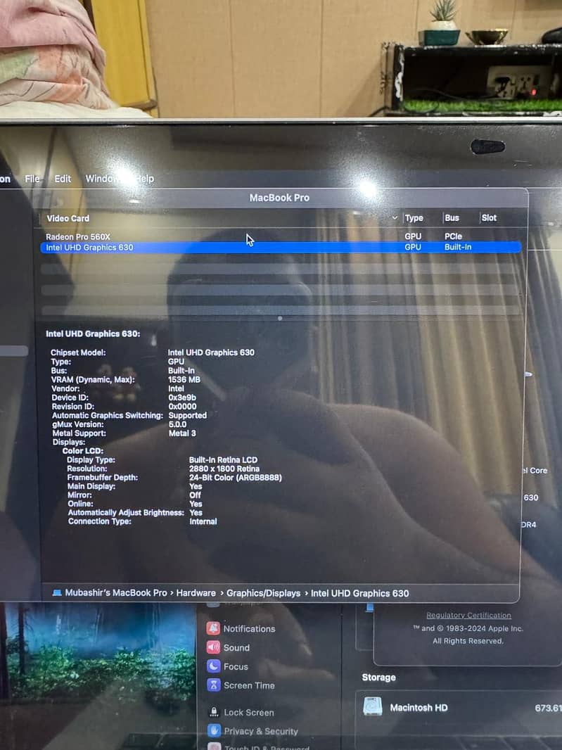 Macbook pro 2018 2