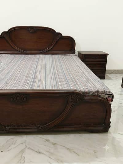 Solid Wood Double Bed  king size