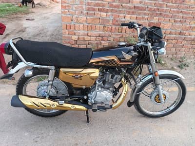 Honda CG 125 2024 Model self start golden edition