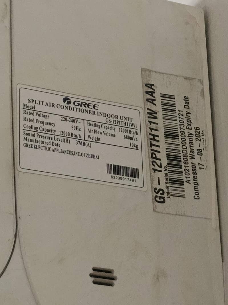 Gree 1 ton split AC 2
