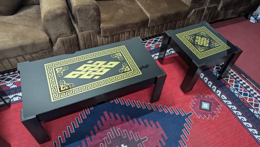 3 tables (1 big 2 small) coffee tables sofa tables