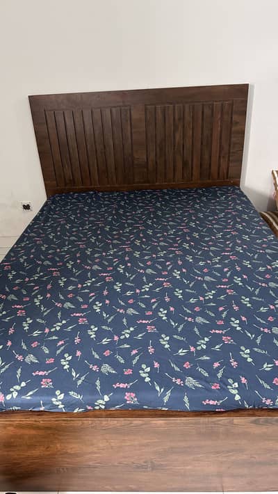 Bed with mattress