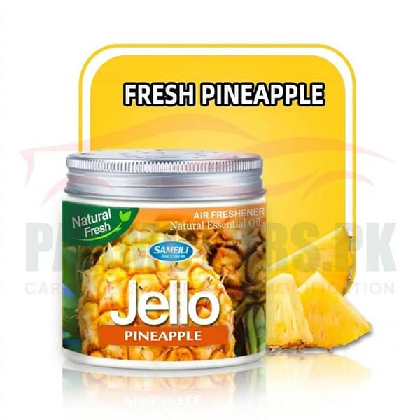 Jello Pineapple Car Air Freshener Gel - Long-Lasting Natural Fresh Scent