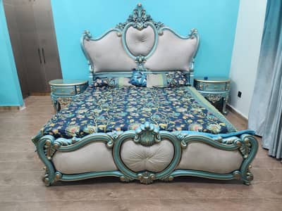 Double Bed and and dreesing with side table and chair